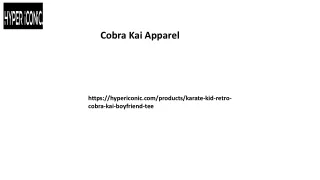 Cobra Kai Apparel Hypericonic.com....