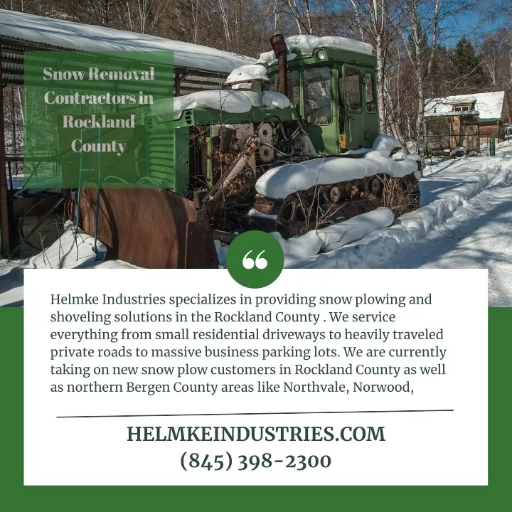 snow removal contractors in rockland county