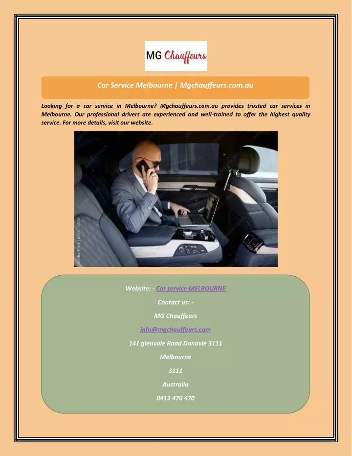 car service melbourne mgchauffeurs com au