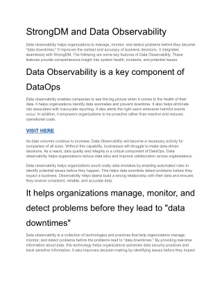 strongdm and data observability