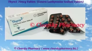 thyro3 25mcg tablets generic liothyronine sodium