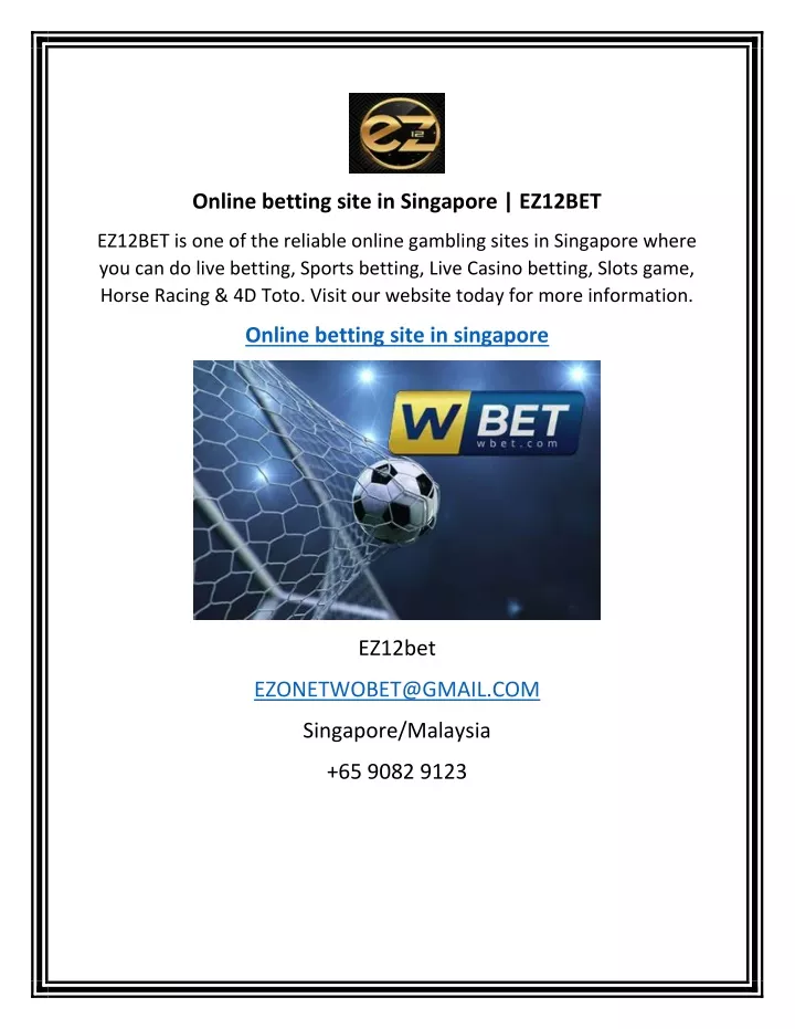 online betting site in singapore ez12bet