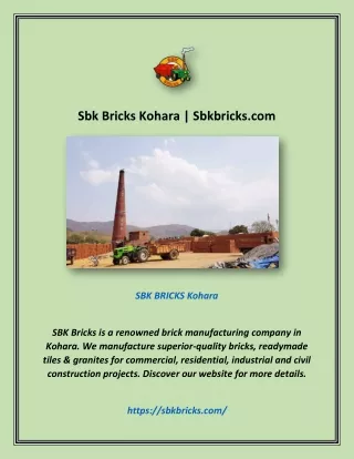 sbk bricks kohara sbkbricks com