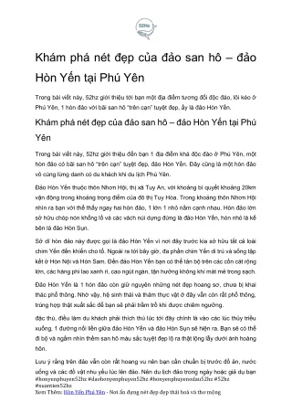 Cam Nang Chinh Phuc Hon Yen Phu Yen Xuantien52hz
