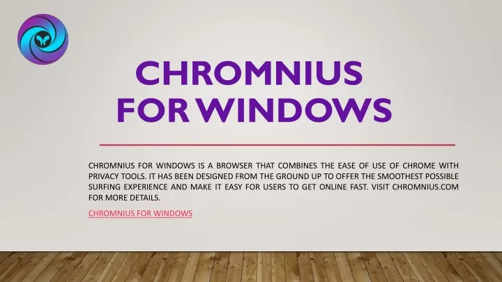 chromnius for windows