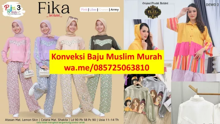 konveksi baju muslim murah wa me 085725063810