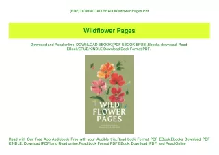 [PDF] DOWNLOAD READ Wildflower Pages Pdf