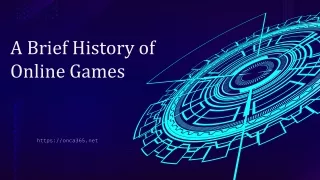 a brief history of online games