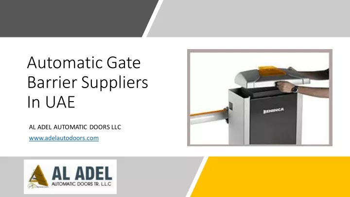 automatic gate barrier suppliers in uae