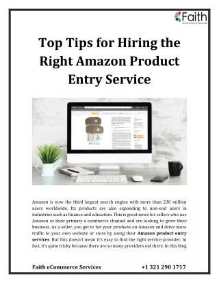 top tips for hiring the right amazon product