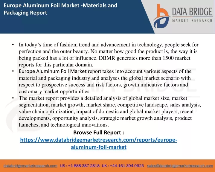 europe aluminum foil market materials