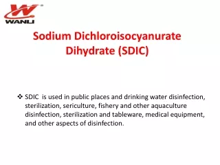 Dichloroisocyanuric Acid Sodium Salt (SDIC)