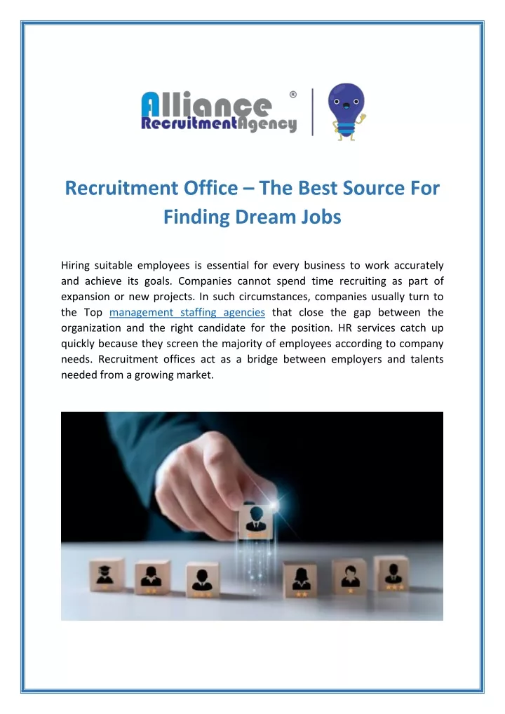 recruitment office the best source for finding