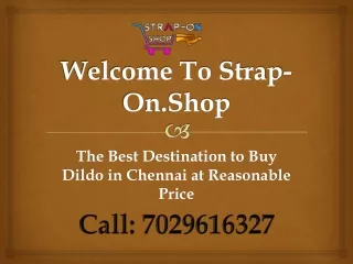 Buy Perfect Quality Dildo in Chennai