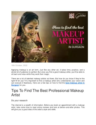 Best Professional Makeup Artist