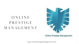 online prestige management
