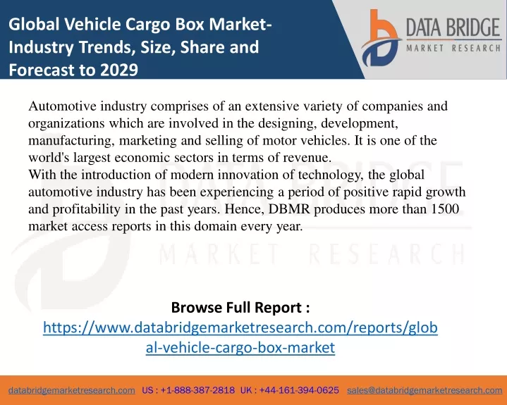 global vehicle cargo box market industry trends