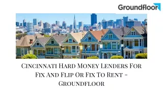 Be A Part of Hard Money Loans - Groundfloor