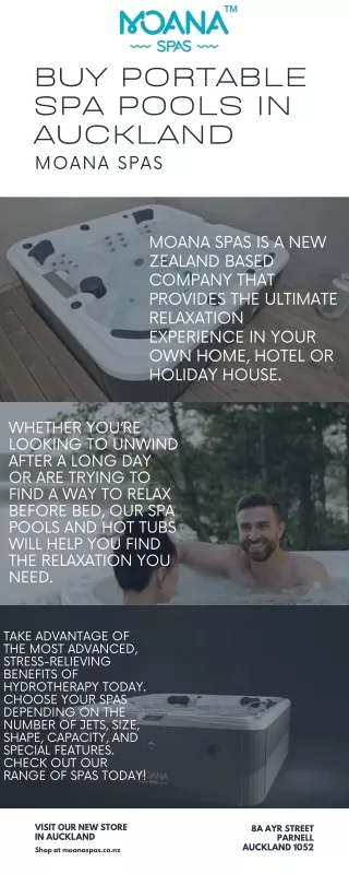 Buy portable spa pools in Auckland