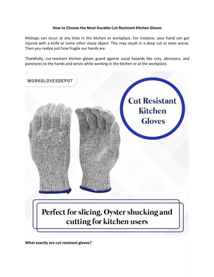 how to choose the most durable cut resistant