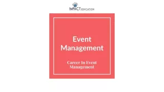 What is Event Management?