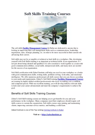Soft Skills Training Courses