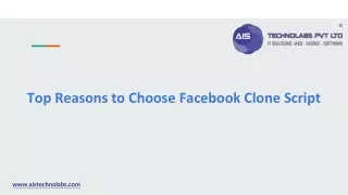 Top Reasons to Choose Facebook Clone Script