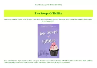 Read Two Scoops Of Hellfire [EBOOK]