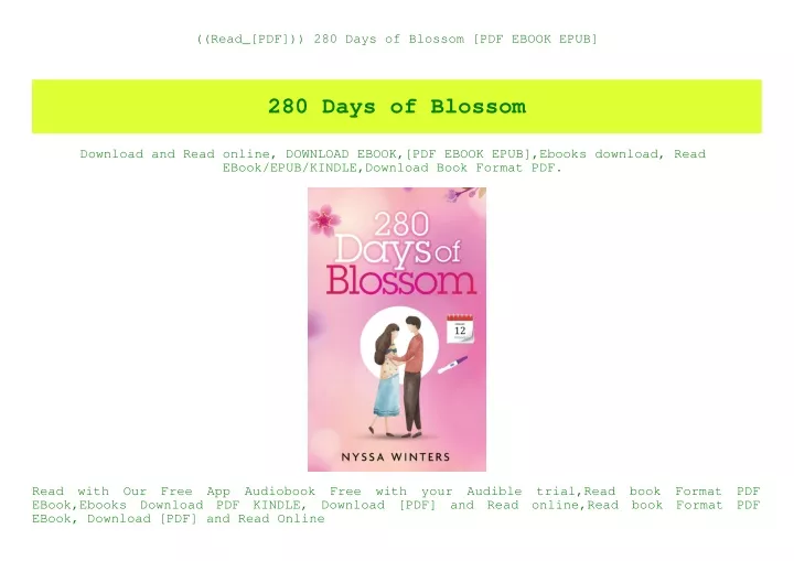 read pdf 280 days of blossom pdf ebook epub