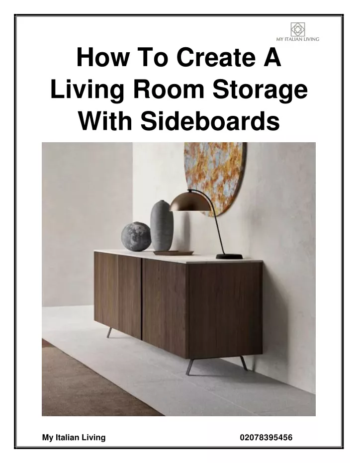 how to create a living room storage with