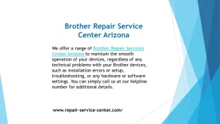 brother repair service center arizona