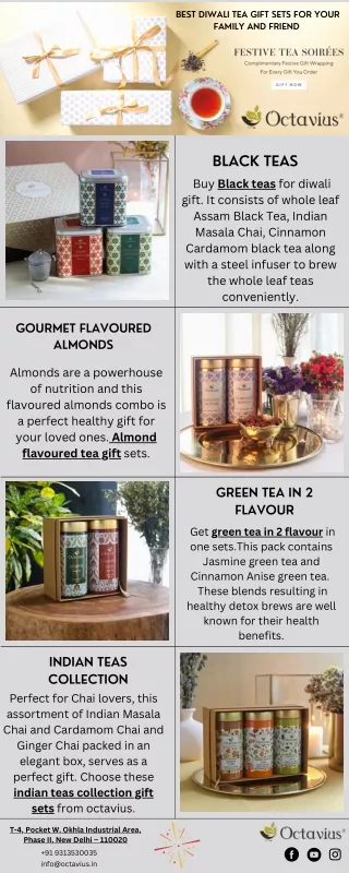 Buy Tea Gift Sets At Diwali Online At Octavius