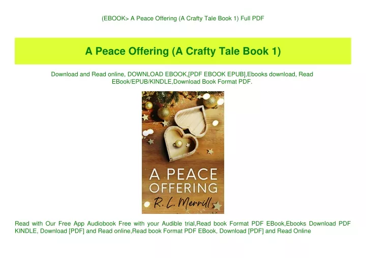 ebook a peace offering a crafty tale book 1 full