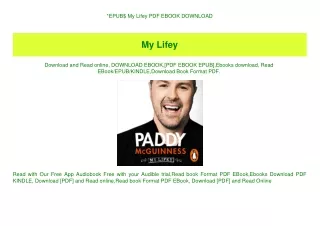 EPUB$ My Lifey PDF EBOOK DOWNLOAD
