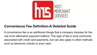 convenience fee definition a detailed guide