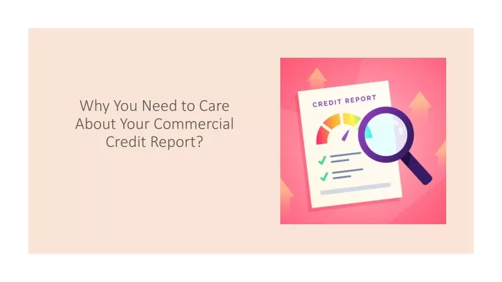 why you need to care about your commercial credit report