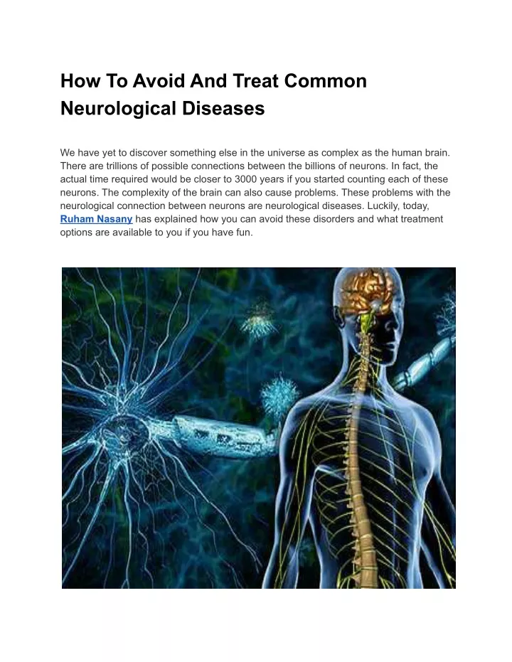 how to avoid and treat common neurological