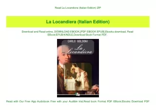 Read La Locandiera (Italian Edition) ZIP