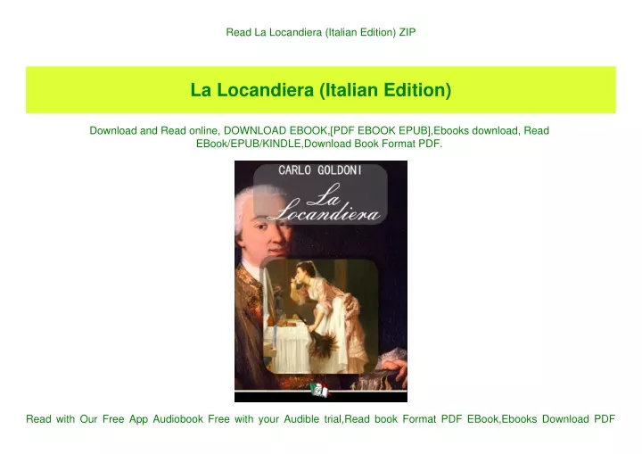 read la locandiera italian edition zip