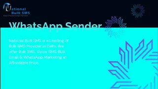 National Bulk SMS | Bulk SMS Service Provider in Delhi