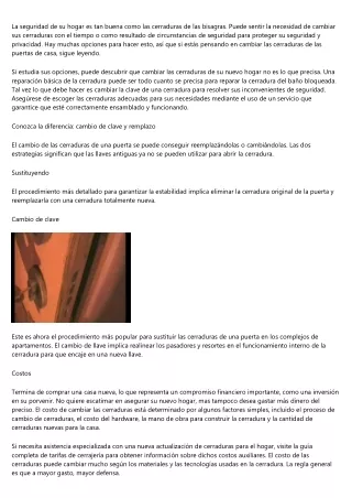 Sustituir las cerraduras: imprescindible al mudarse a una nueva casa
