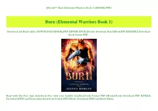 [Ebook]^^ Burn (Elemental Warriors Book 1) [EBOOK PDF]