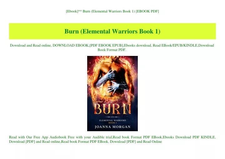 ebook burn elemental warriors book 1 ebook pdf