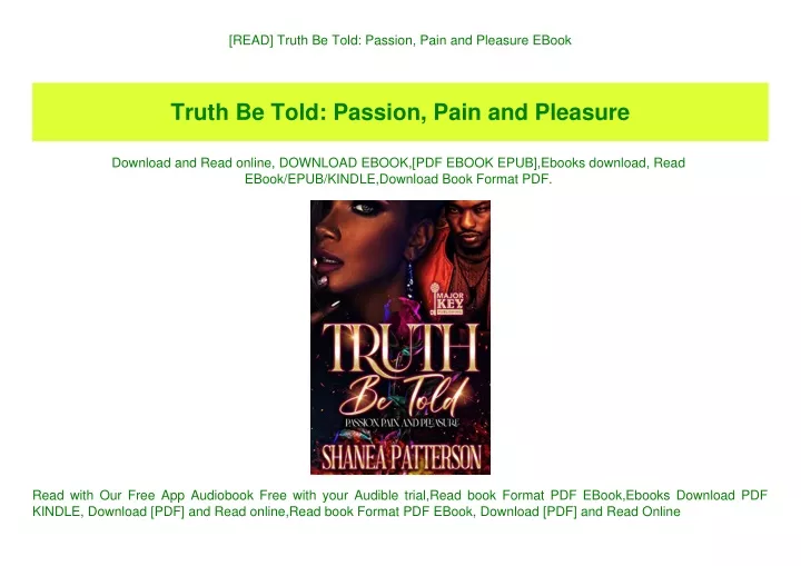 read truth be told passion pain and pleasure ebook