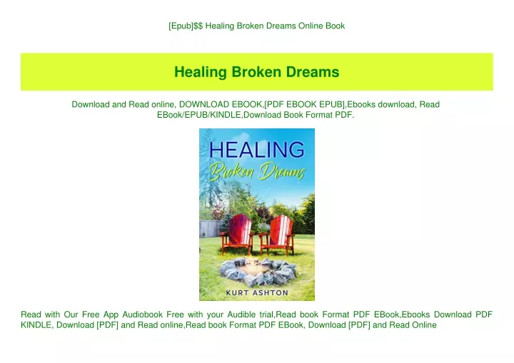 epub healing broken dreams online book