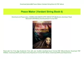 Download [ebook]$$ Peace Maker (Verdant String Book 6) PDF eBook