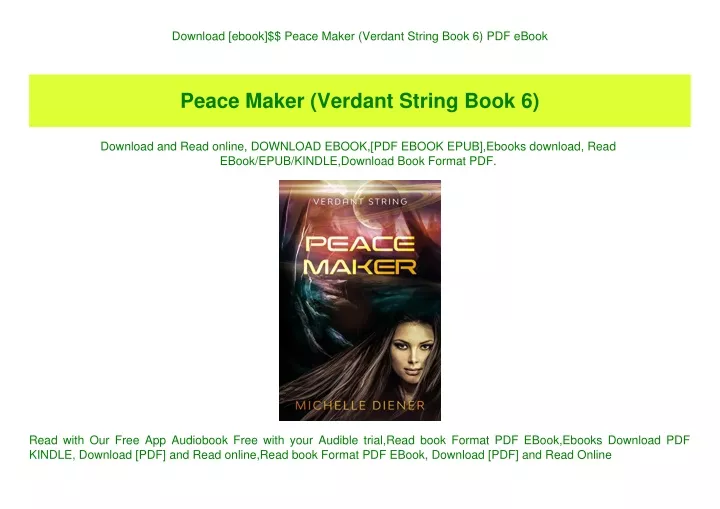 download ebook peace maker verdant string book