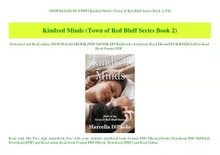 [DOWNLOAD IN @PDF] Kindred Minds (Town of Red Bluff Series Book 2) Pdf