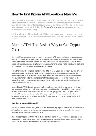 Bitcoin ATM
