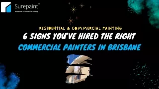 6 Signs you’ve hired the Right Commercial Painters in Brisbane